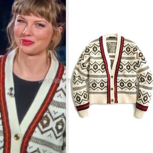 J. Crew Chunky Wool Blend Cardigan Taylor Swift